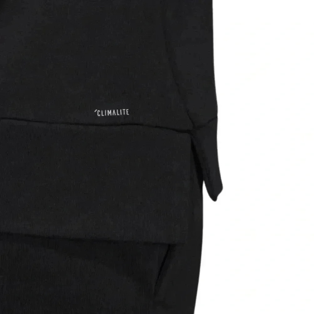 ADIDAS Essential Crewneck Sweatshirt - Black with white logo - Size Med (12/14) - Picture 7 of 13